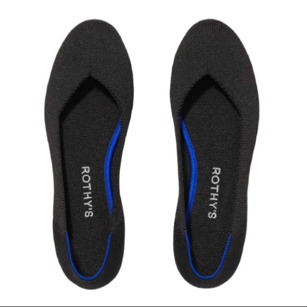 NIB Rothy’s Flats Black Size 7.5